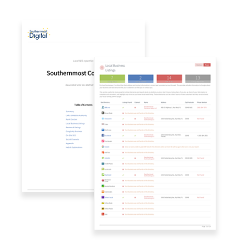 Local SEO Audit Report | Southernmost Digital