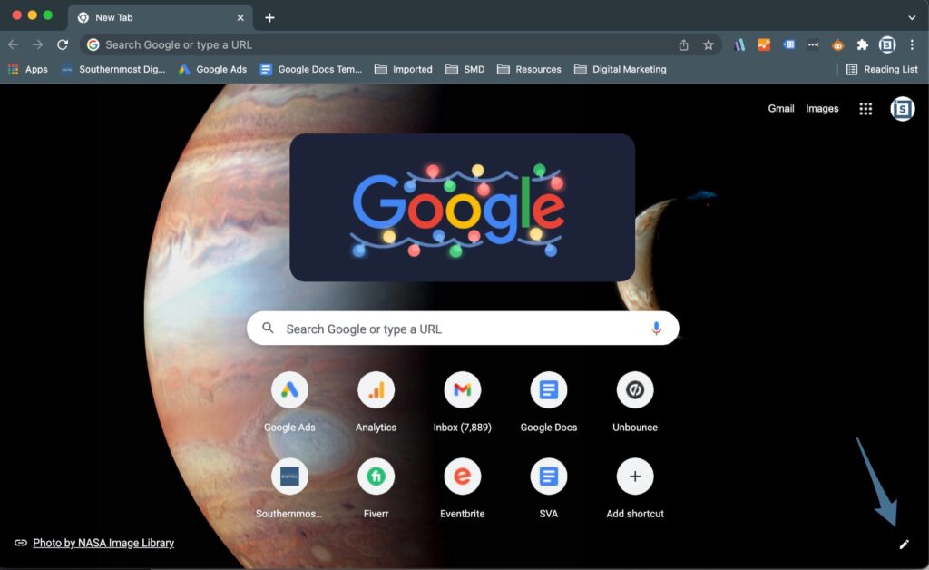 Customize Google Chrome Step 01